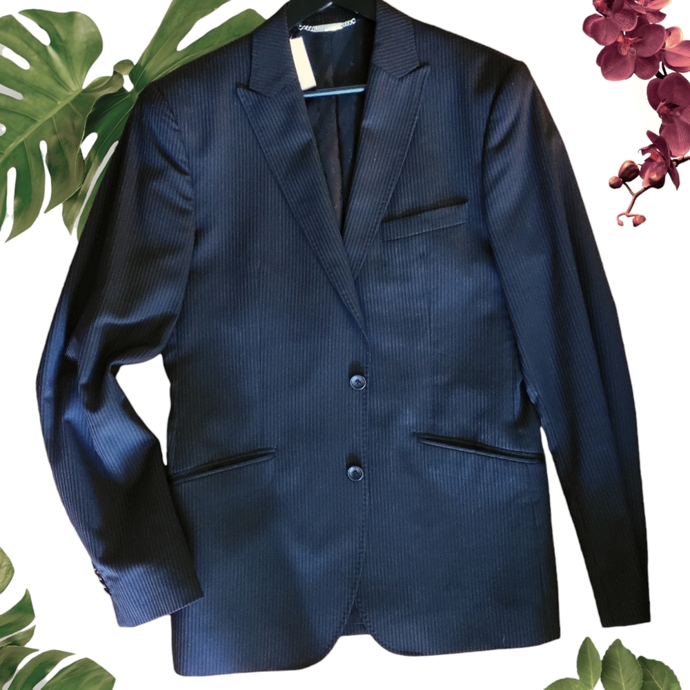 Dolce & Gabbana Wool & Silk Pinstripe Blazer, EUC, ~Medium / 40